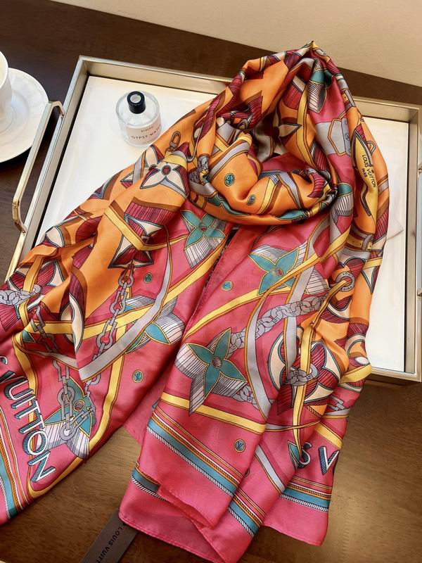LV silk scarf 90-180cm E16 (16)